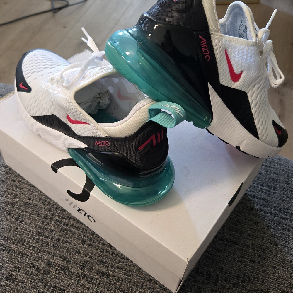 Nike Air Max 270 White and Black Shoes